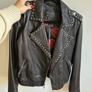 Sanctuary Studded Leather Jacket